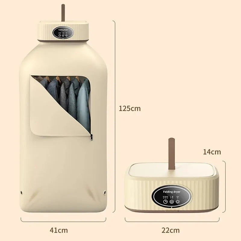 Folded Electric Clothes Dryer Smart Drying Rack Hang Ultraviolet Dryer Machine Portable Travel Warm Air Dryer 220V/110V for Home