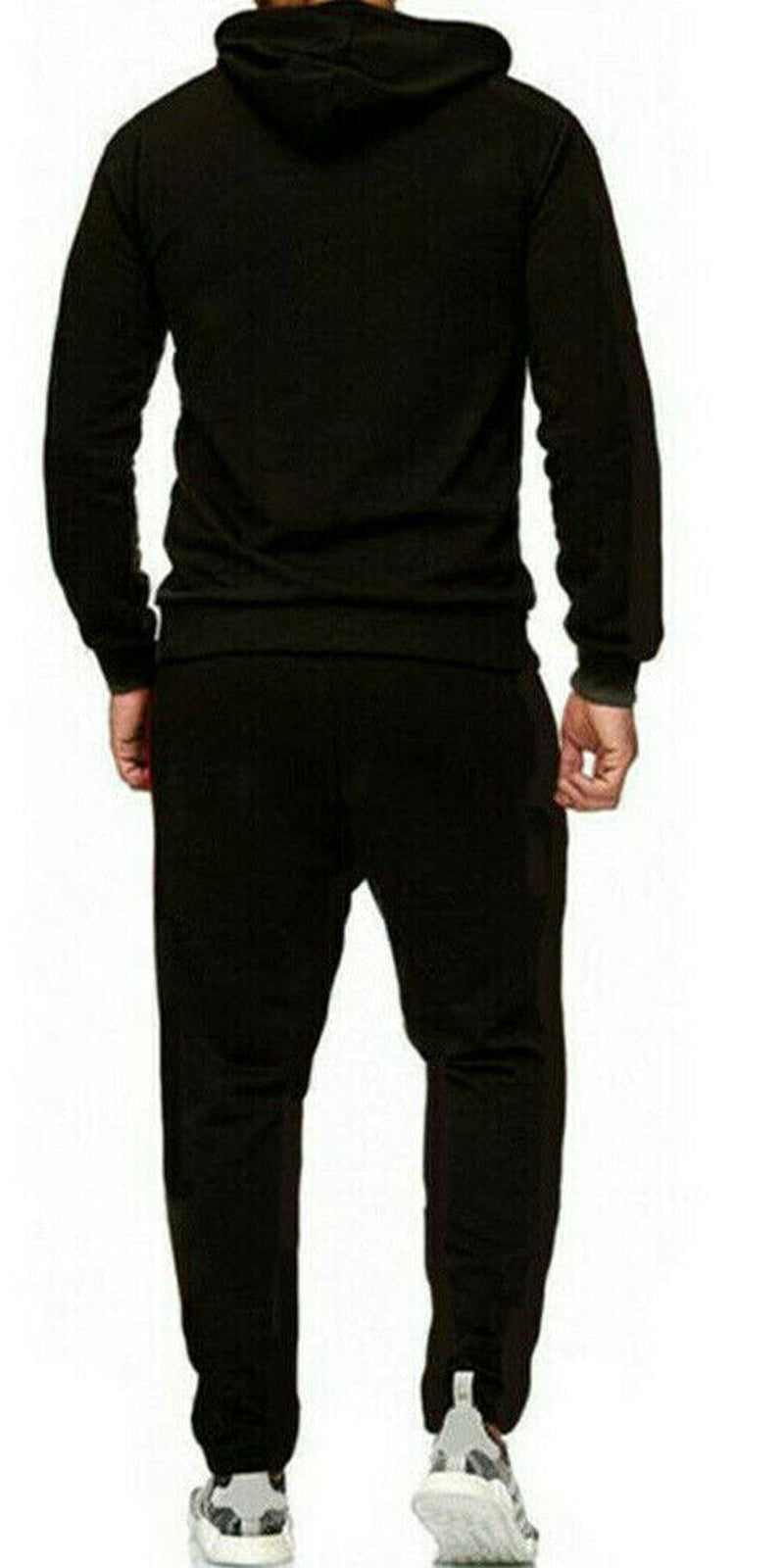 New Men’s Pullover Tracksuit Set – Stretch Hoodie and Jogging Bottoms for Ultimate Comfort and Style