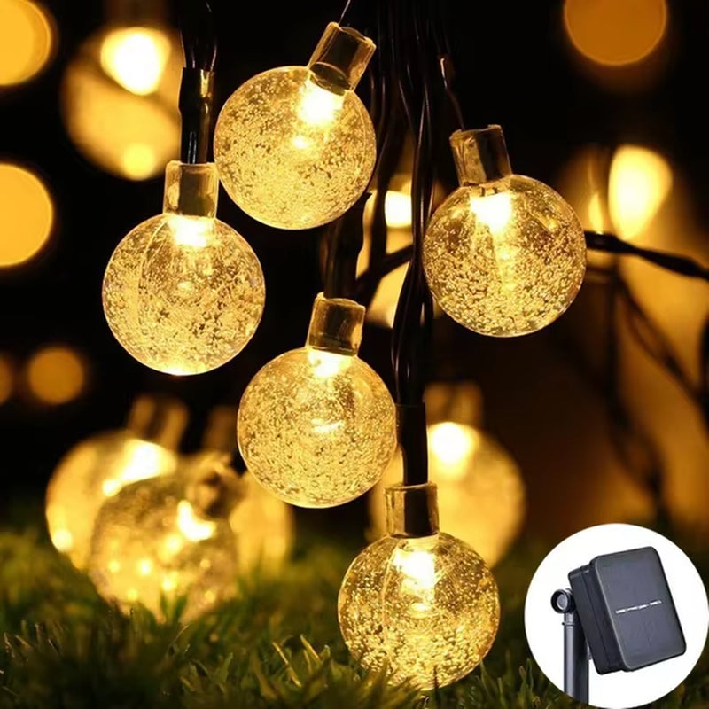 String Light Solar 100 Leds Fairy Lights Outdoor Garden Wedding Decoration Lamp 12M/13M IP65 Waterproof Garland Furniture Light