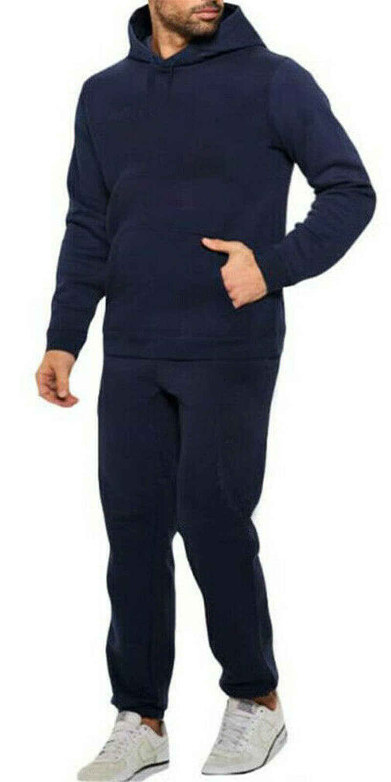 New Men’s Pullover Tracksuit Set – Stretch Hoodie and Jogging Bottoms for Ultimate Comfort and Style