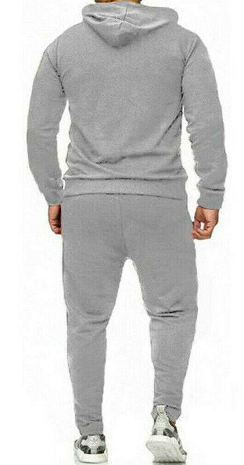 New Men’s Pullover Tracksuit Set – Stretch Hoodie and Jogging Bottoms for Ultimate Comfort and Style