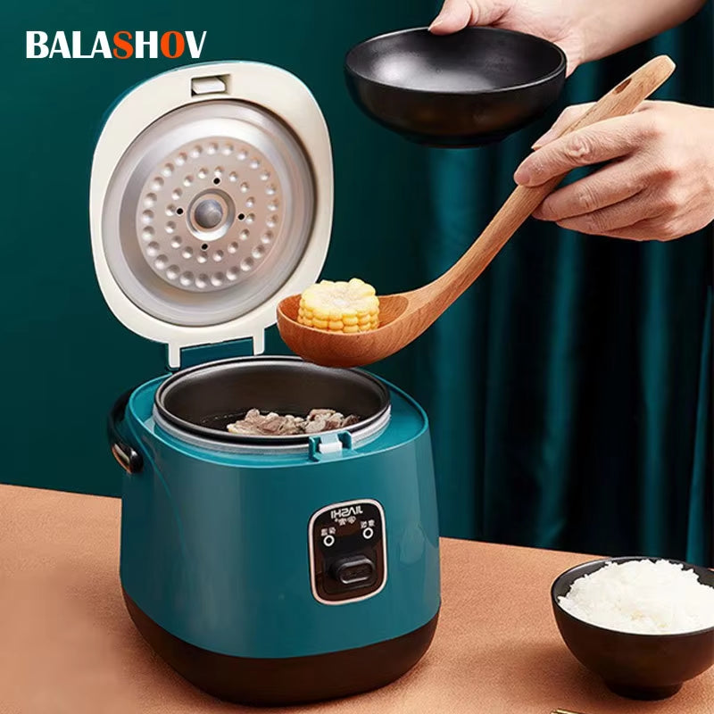 1.2L Rice Cooker Multi-Function Single Electric Mini Rice Cooker Non-Stick Household Small Cooking Machine Make Porridge Soup